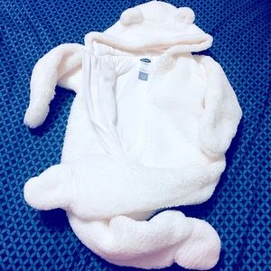 *SOLD* Like New Thick Faux Fur Baby Snowsuit 6-12M
